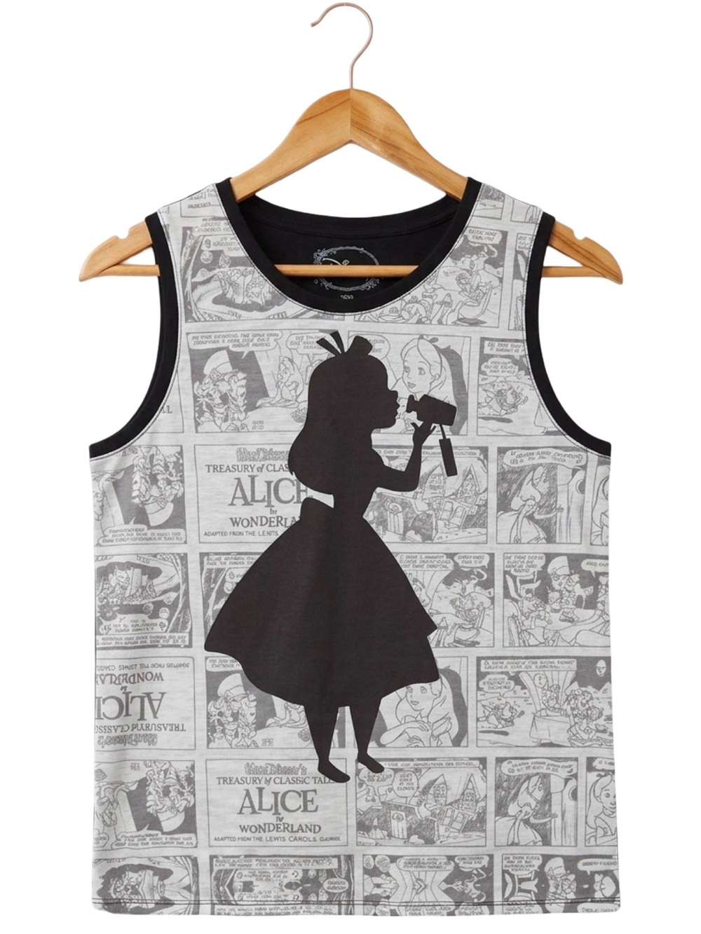 Disney Alice In Wonderland Comic Tonal Girls Muscle Tank Top Hot Topic Size XL